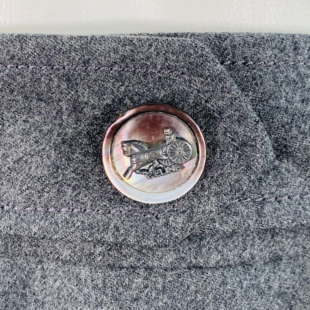 CELINE Size 8 Grey Wool Heather Pleated Pencil Midi Skirt - Picture 2 of 5